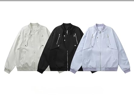 Men's Fairy Grunge Zip Up Jacket Y2k Acubi Vintage Outerwear